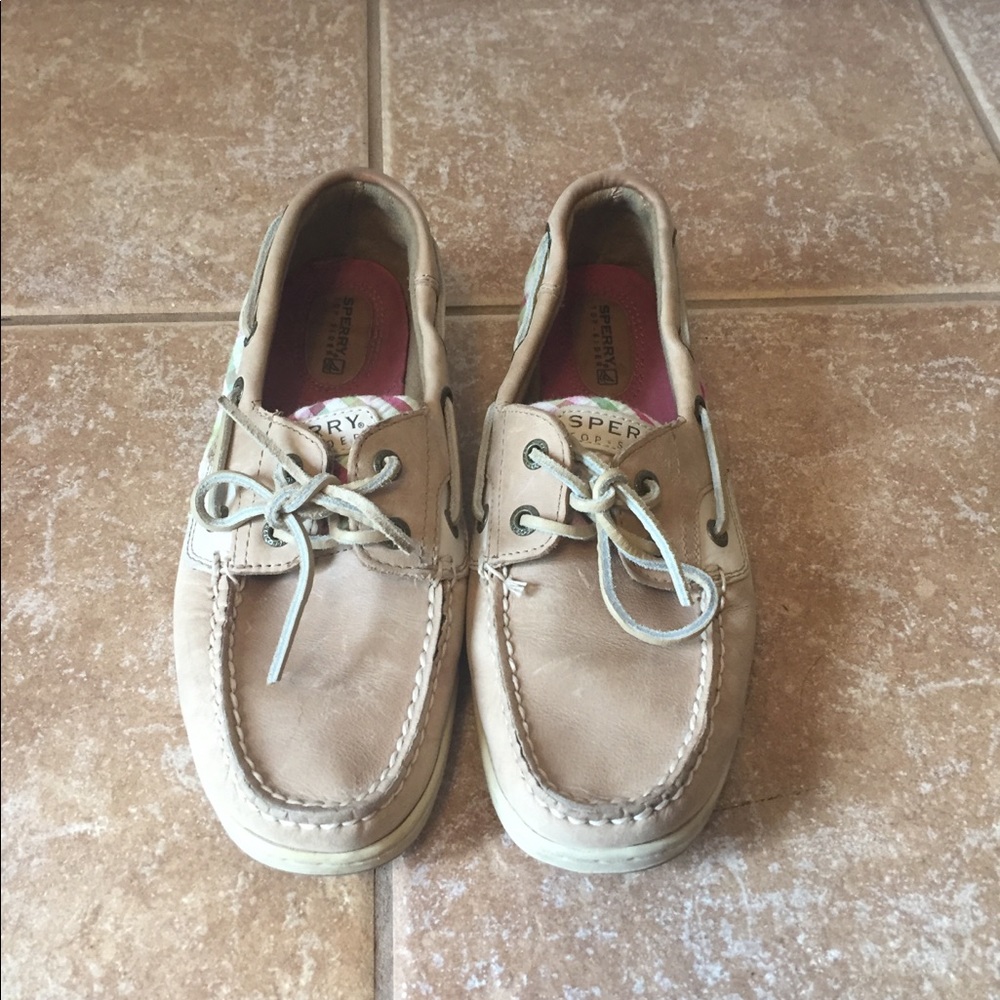 Sperry Topsider Women’s Boat Shoes with Plaid Side